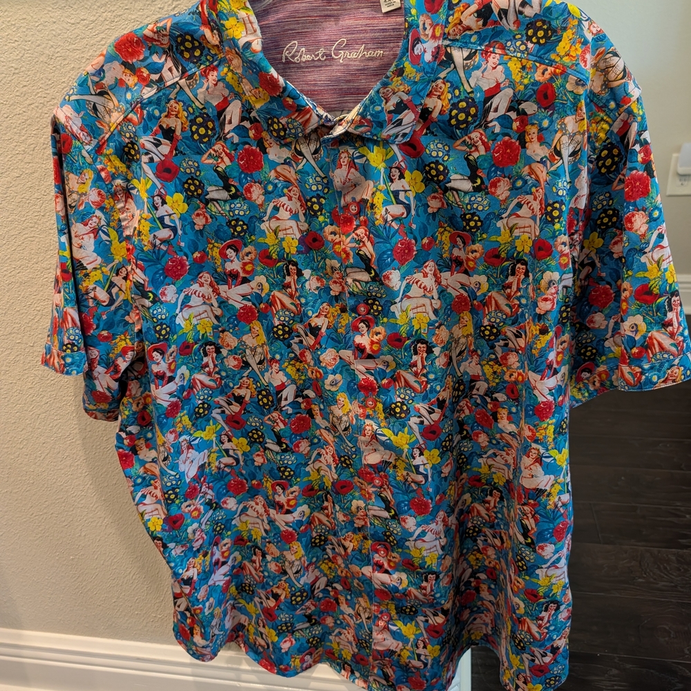 Robert Graham Fun In The Sun Colorful Floral Shirt